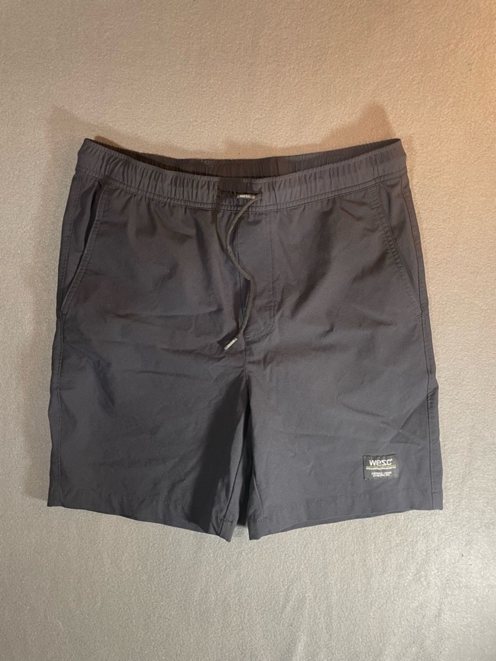 Wesc Men's Black Swim Trunks with Drawstring